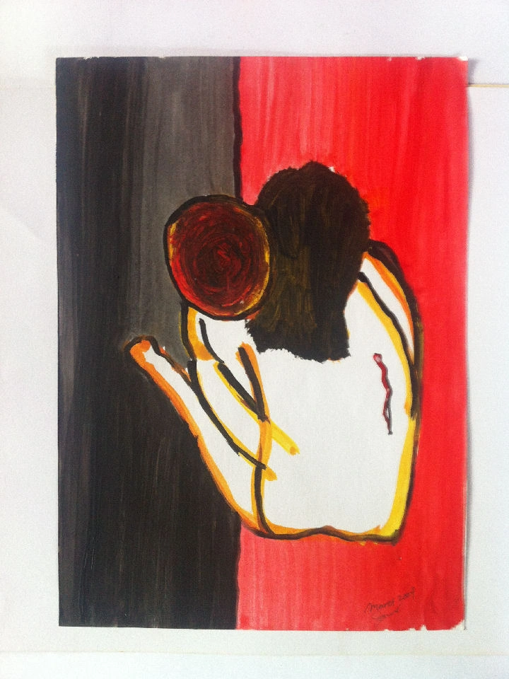 Group art exhibition at Yogyakarta, mixed media collaboration piece by Danar