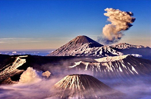 Mount Bromo crater close-up